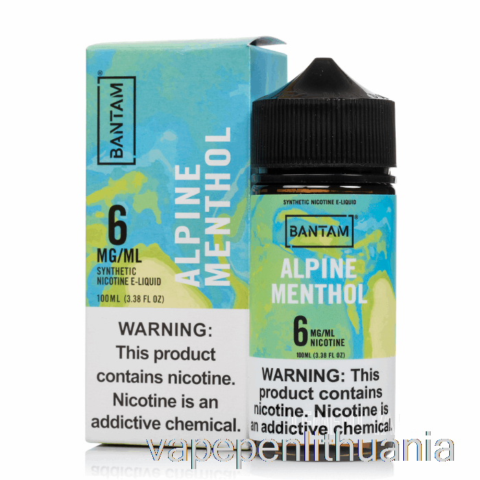 Alpinis Mentolis - Bantam Vape - 100ml 0mg Vape Skystis